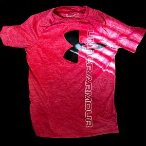 Under Armour Red T-shirt Youth size large